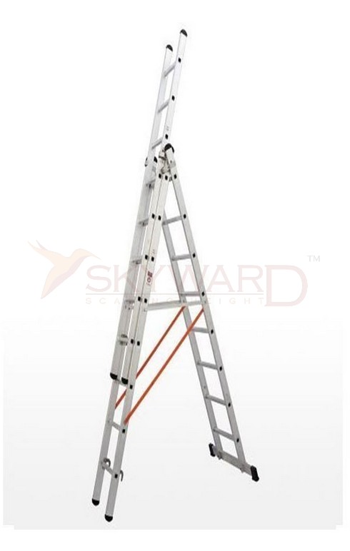 Model No. 163 Aluminium Combination Ladder for Home, Office and Industrial Access Use, Professional Multi Use Ladder for Maintenance, Storage, Repair and Contractor Working Needs 